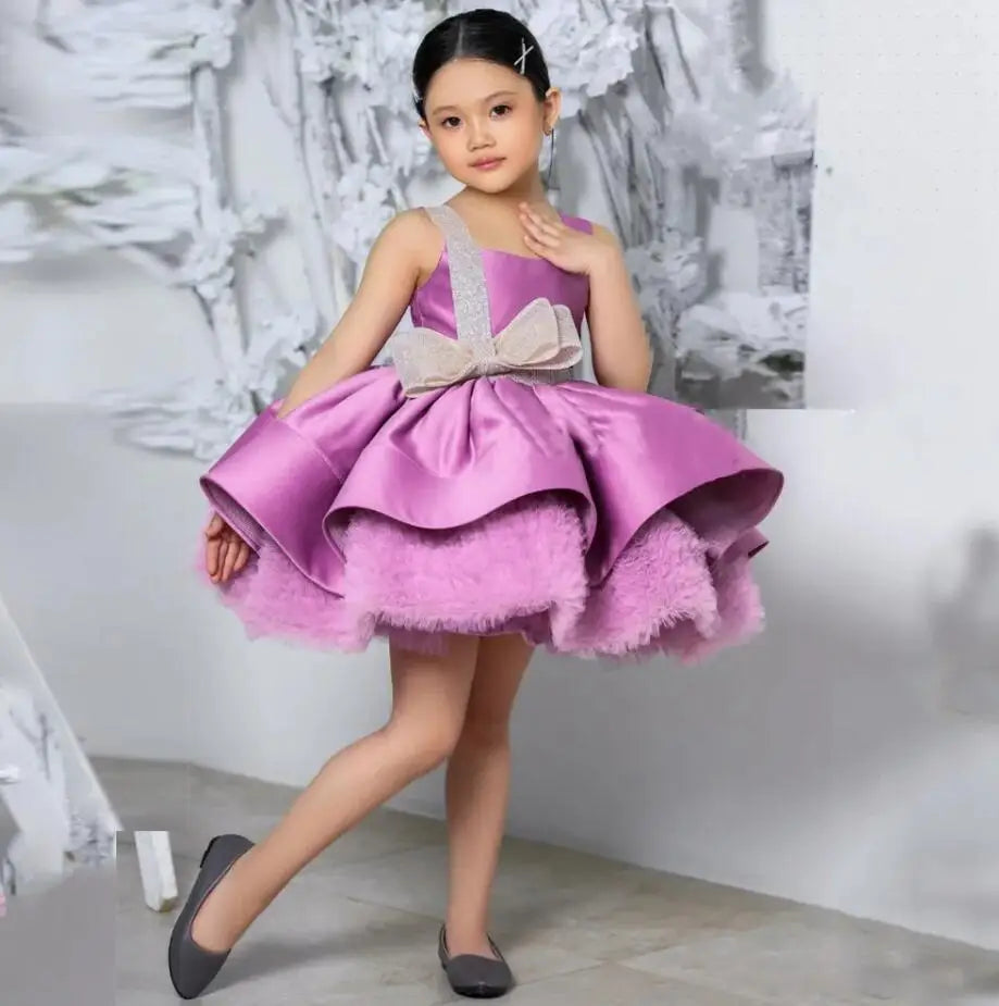Girls Tiered Skirt/Gowns Tutu Outfit First Communion Dresses childrensterritory