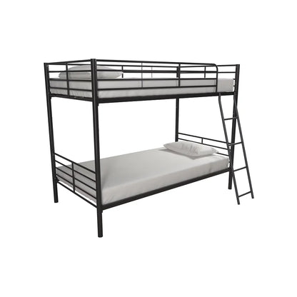 Convertible Twin Over Metal Bunk Bed for Kids Room childrensterritory