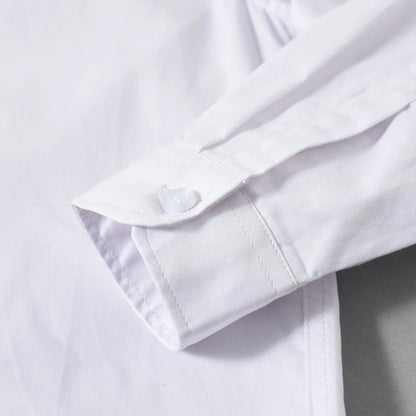 White Long Sleeve Unifrom Shirt for School Kids childrensterritory