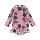 Kids Girls Long Sleeve Printed Bathing Suit/Swimwear childrensterritory