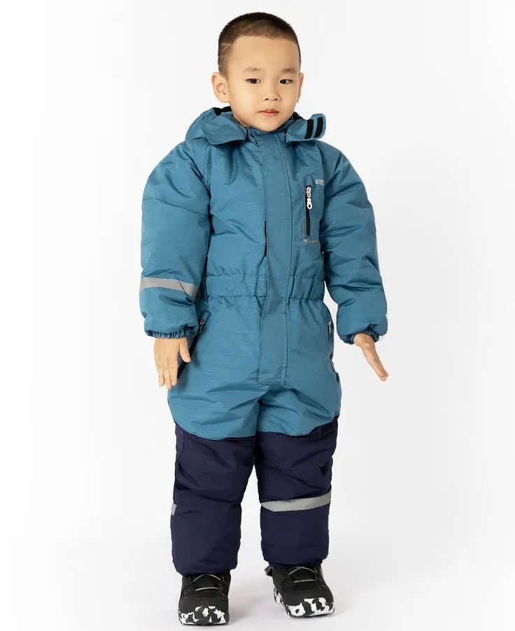 Plus Velvet Windproof Kids One-piece Thickening Ski Suit childrensterritory