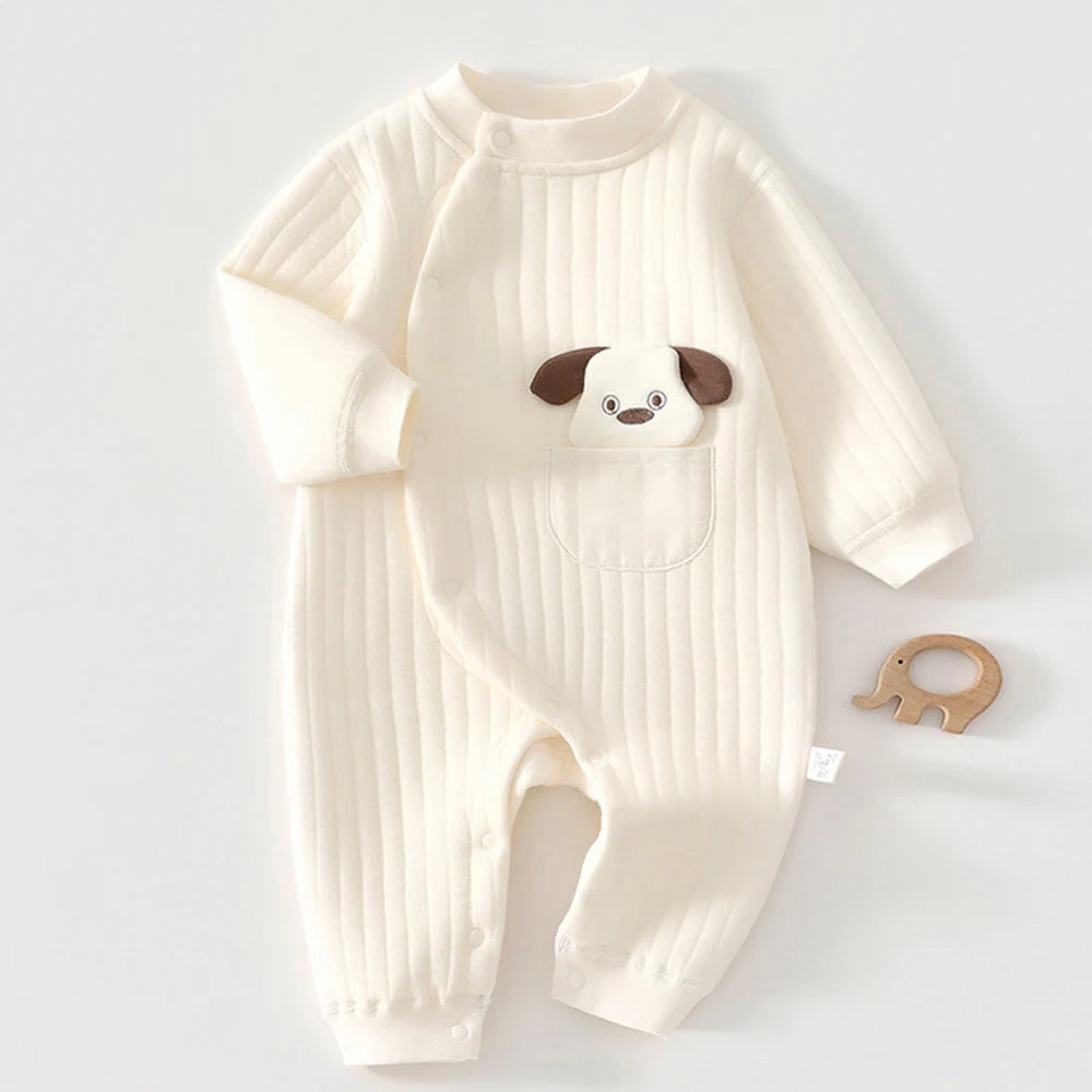 Baby Kids Long-Sleeved Winter Rompers childrensterritory