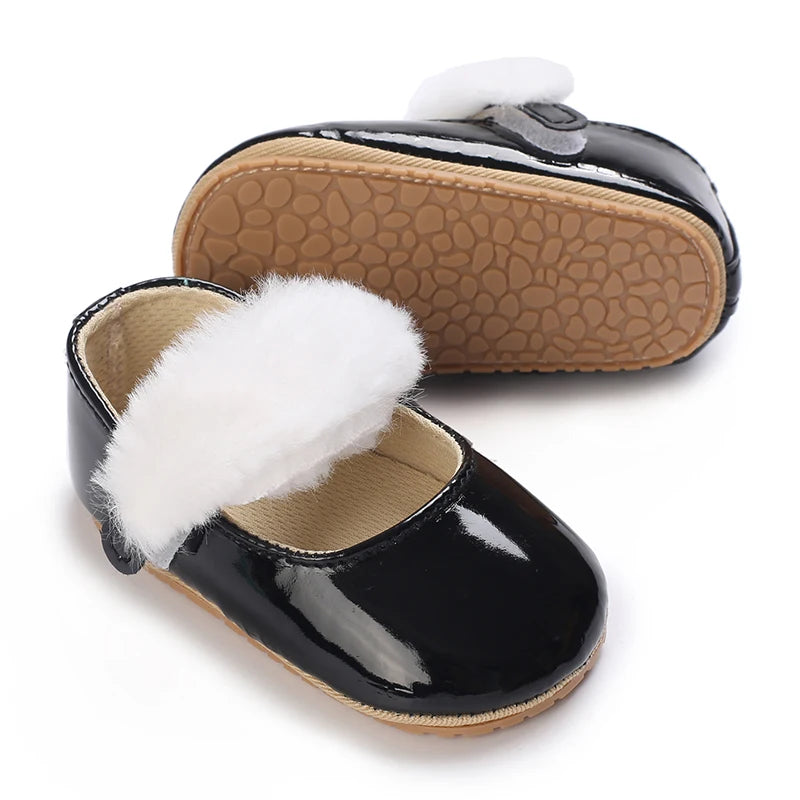 Cute Lace Design Baby Girl Non Slip Princess Crib Shoes