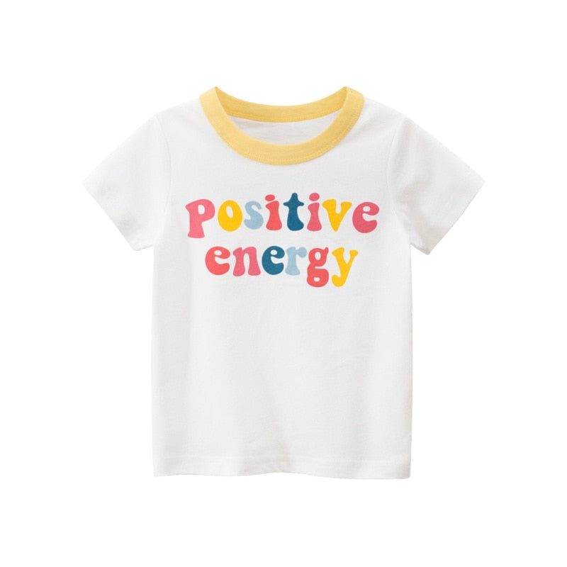 Graffiti Print Kids Boys Girls Summer Cotton T-Shirt Top childrensterritory