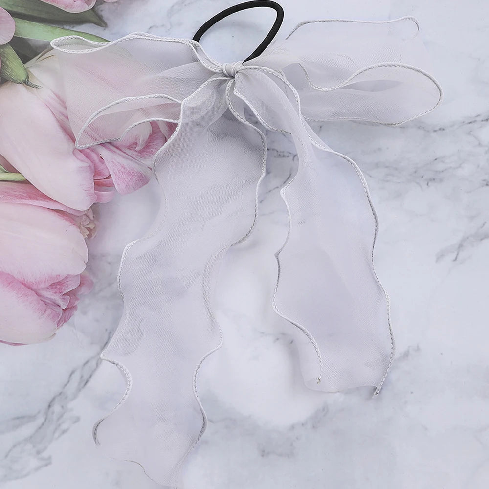 Lace Hair Rope Girls Streamer Elastic Hair Bands