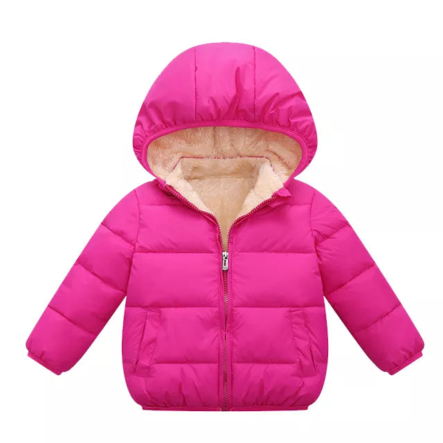 Baby/Kids Warm Plush Thicken Fur Hooded Jackets childrensterritory