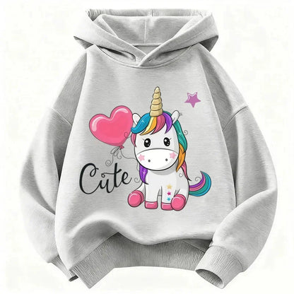 Cute Cartoon Printed Warm Hoodies for Girls&
