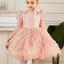 Vintage Design Glittery Pageant Tutu Dresses for Little Girls