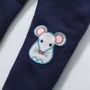 Kids Girls Cartoon Rainbow Design Cotton Clothing Sets childrensterritory