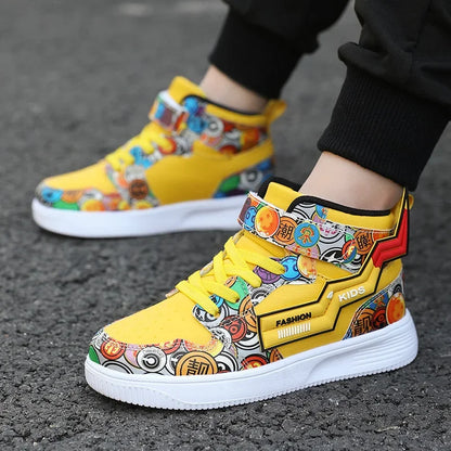 Kids High Quality Breathable Cartoon Sport Shoes