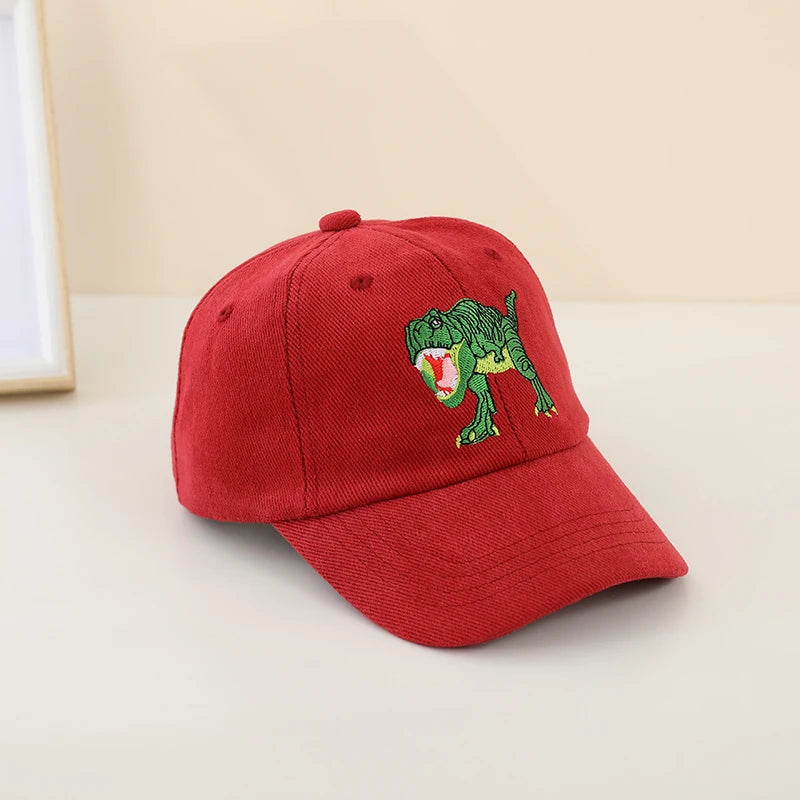 Dinosaurs Embroidered Boys Outdoor Summer Caps