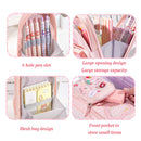 1pcs Patch Design Large Capacity Canvas Pencil Bag for Girls