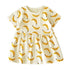 Fruit Print Little Girls Summer Holiday Cotton Dresses childrensterritory