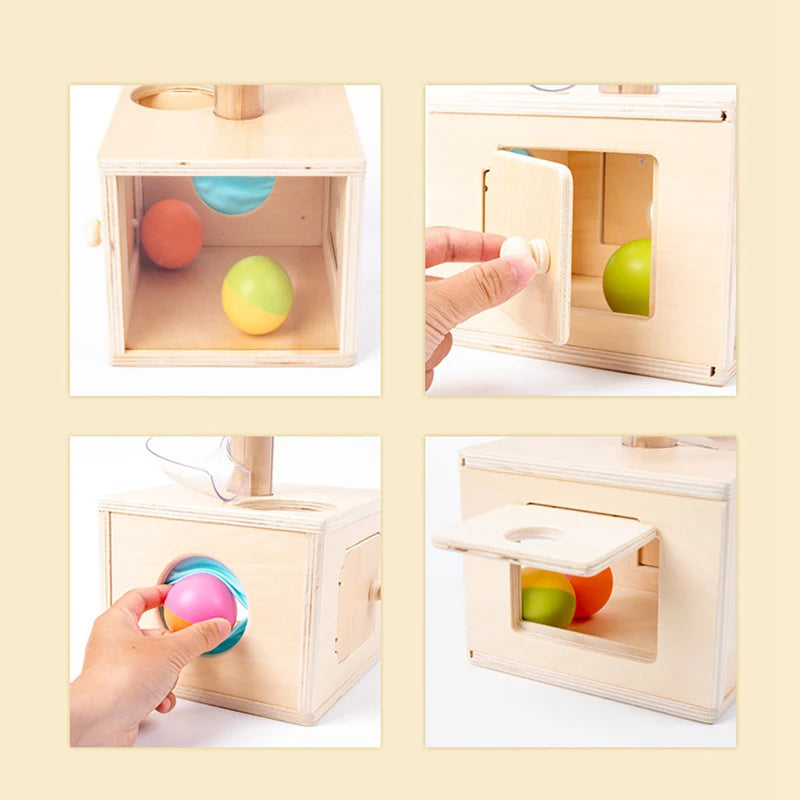 Baby Early Education Rotating Wooden Tower Toy Set childrensterritory