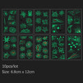 Cute Funny 10Pcs Luminous Halloween Tattoo Stickers childrensterritory