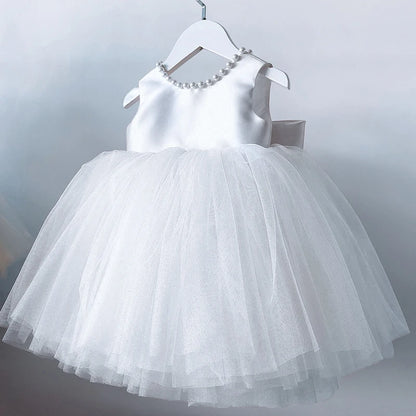 Toddler Girls Bow Design Formal Occasion Tutu Fluffy Gown childrensterritory