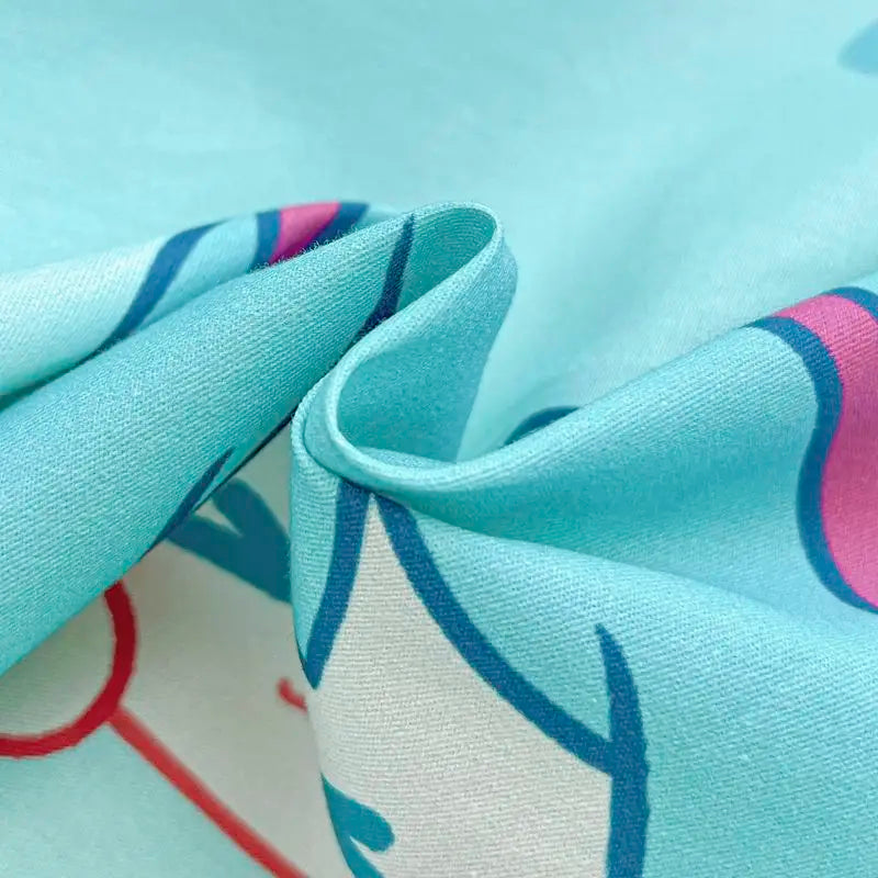 Girls' Cute Cartoon Design Soft Bedding Set