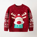 Long-Sleeve Winter Sweater with Christmas Print childrensterritory