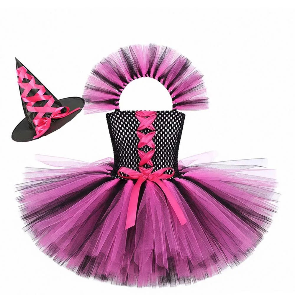 Kids Girls Carnival Vestidos Clothing Set Bag Hat for Halloween