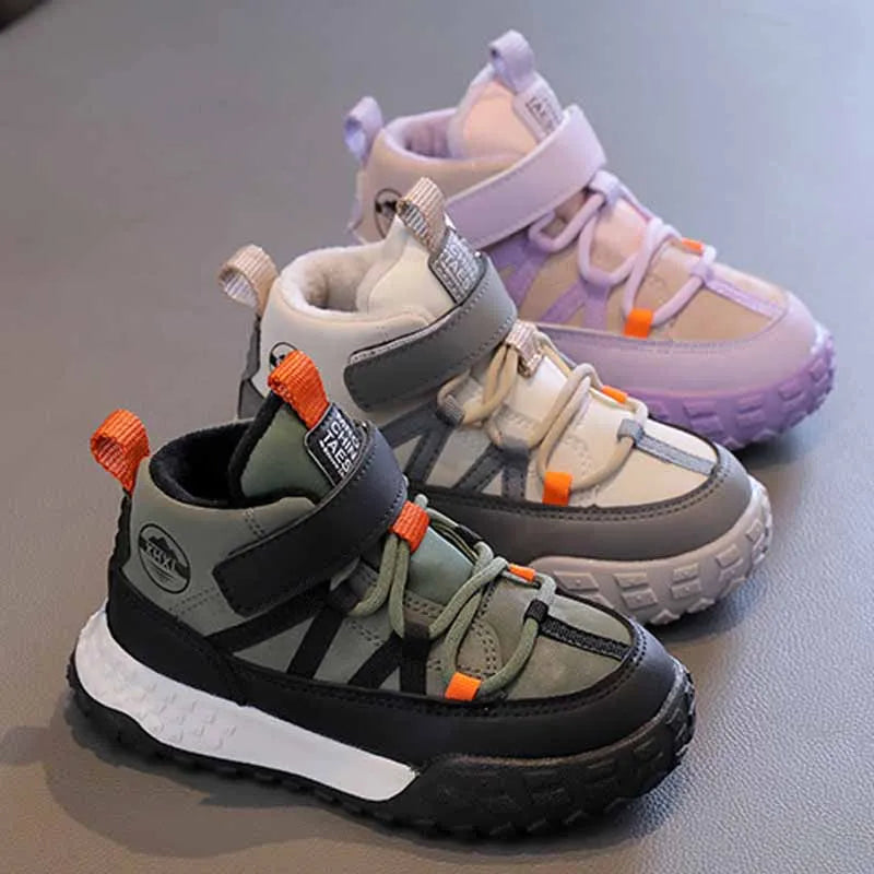Warm-lined Plush Cashmere Kids Winter Sports Shoes childrensterritory