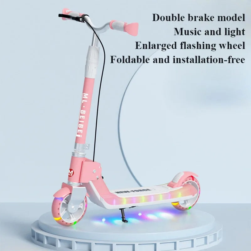Kids Folding Kick Scooter with Dual Braking System childrensterritory
