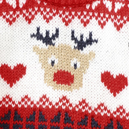 Reindeer Design Knitted Baby Christmas Pullover childrensterritory
