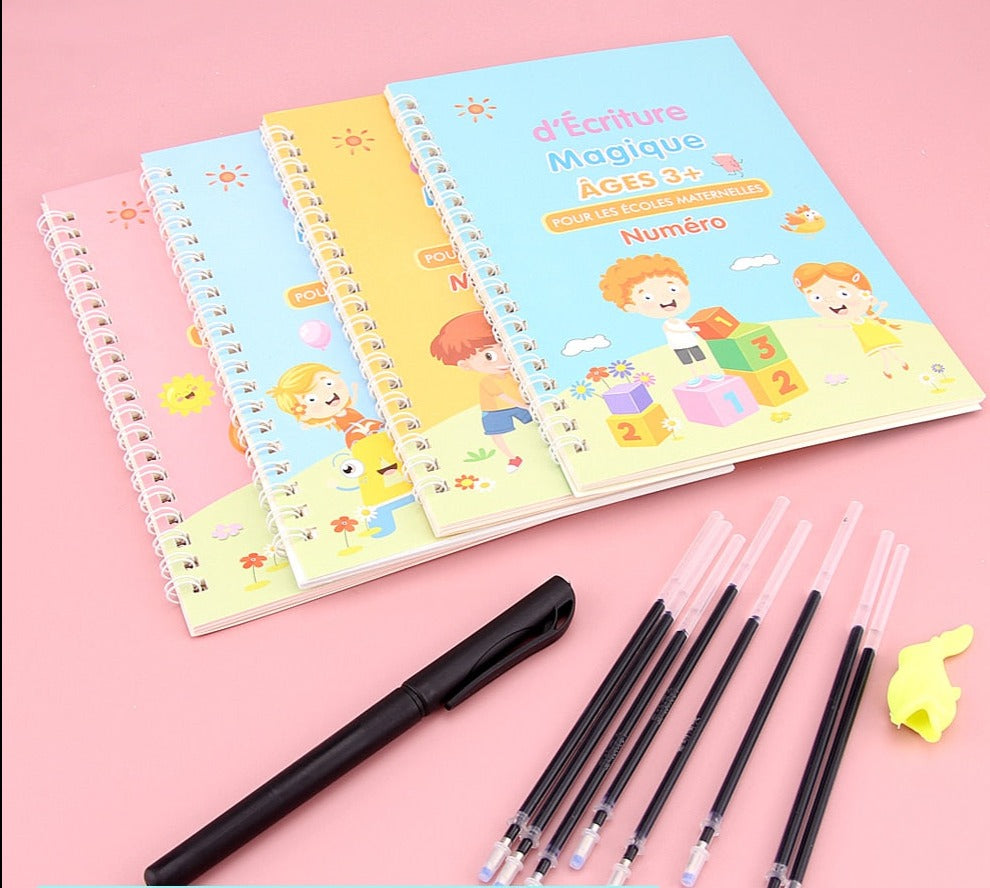 Reusable Writing Practice Set of 4 Magic Copybooks childrensterritory