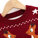 Round Neck Long Sleeves Christmas Design Boys Sweaters
