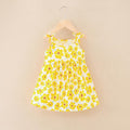 Floral Print Kids Girls Sleeveless Camisole Leisure Dresses childrensterritory