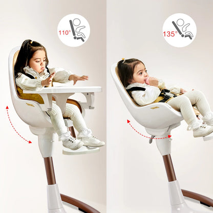 Adjustable and Multifunctional High Chair With Removable Tray childrensterritory