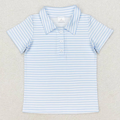 Kids Stylish Printed Boys Short Sleeves Polo T-Shirts for Summer childrensterritory