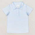 Kids Stylish Printed Boys Short Sleeves Polo T-Shirts for Summer childrensterritory