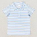Kids Stylish Printed Boys Short Sleeves Polo T-Shirts for Summer childrensterritory