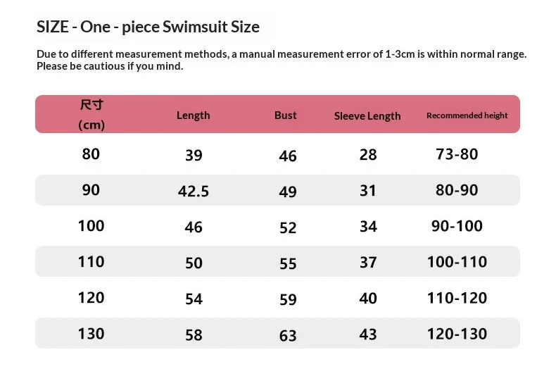 O-Neck and Long Sleeve Kid Girl Floral Bodysuit Swimwear