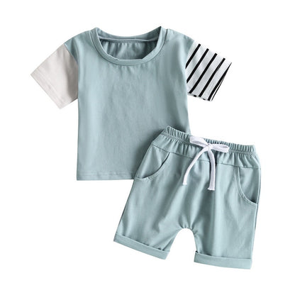 Baby Boys Short Sleeve Tops and Shorts Set for Summer childrensterritory