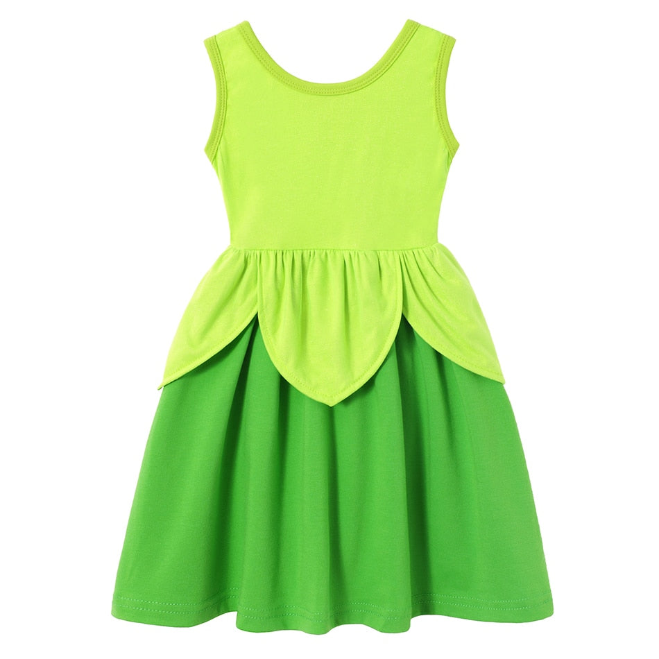 Kids GIrls Disney Princess Birthday Party Costume for Summer childrensterritory