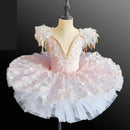 Kids Girls Sequins Tassel Modern Ballet Leotard Tutu Dresses childrensterritory