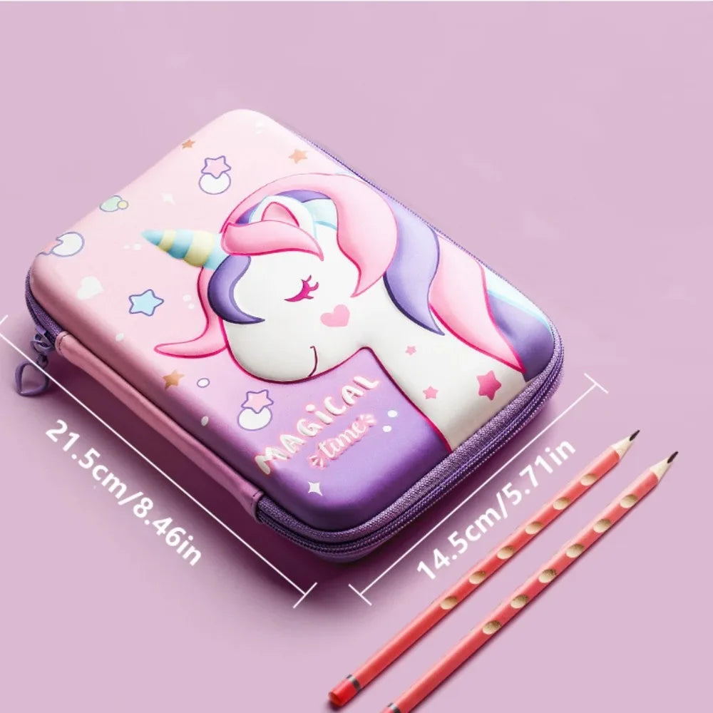 3D Large Capacity Unicorn and Space Design Pencil Case/Pen Box