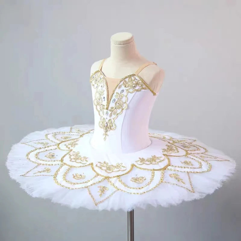 Professional Ballet Tutu Dress with Embroidery for Women and Girls childrensterritory