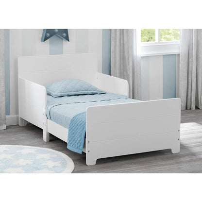 Portable Kids Wooden Bed with Guardrails