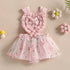 Baby Girls Backless Lace Design Jumpsuit Party Dress childrensterritory