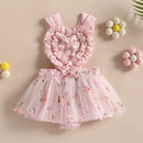Baby Girls Backless Lace Design Jumpsuit Party Dress childrensterritory