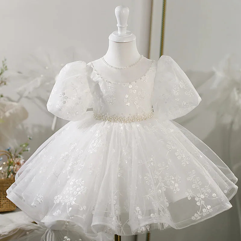 Baby/Kid Girls Feather Sequins Tutu Birthday Party Dress childrensterritory