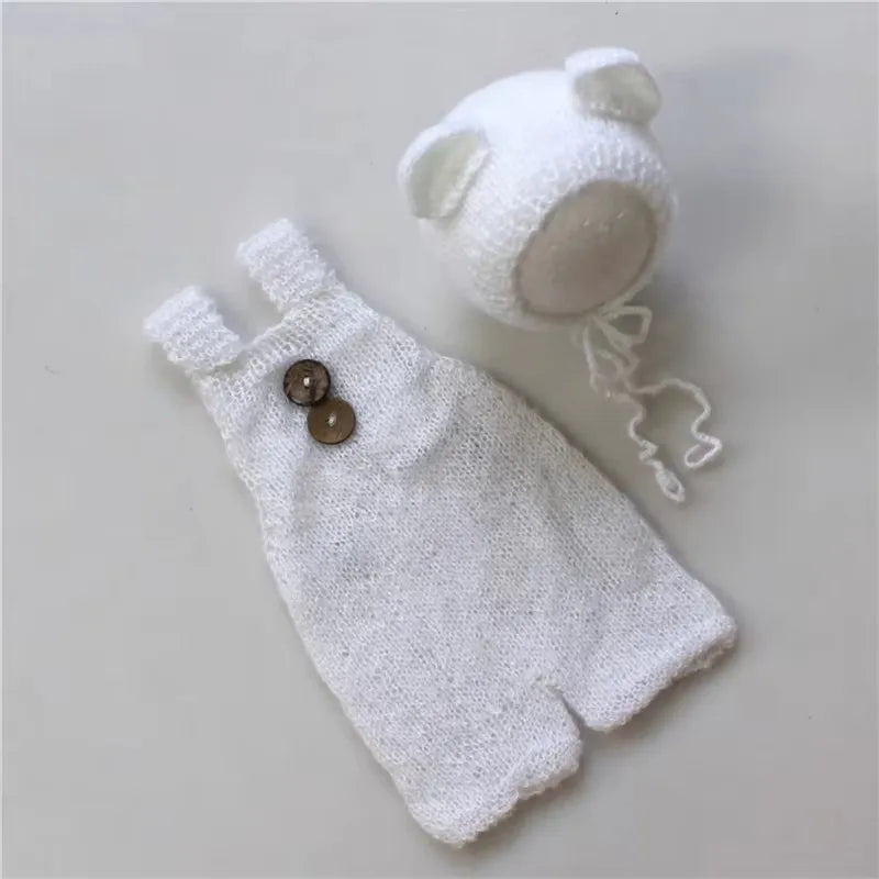 Newborn Photography Props/Crochet Hat Pants Outfits