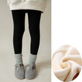 Kids Girls Warm Cotton Ribbed Leggings