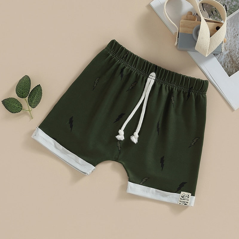 Baby Boy Elastic Waist Striped Summer Shorts childrensterritory