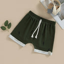 Baby Boy Elastic Waist Striped Summer Shorts childrensterritory
