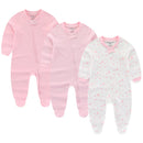 Newborn Baby Printed Warm Rompers with Zipper Closure