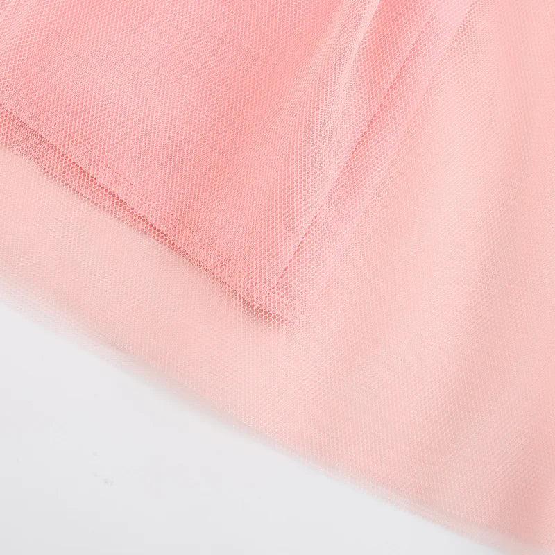 Girls Short Sleeves Cute Rabbit Design Summer Dresses childrensterritory