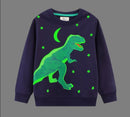 Kids Girls Cartoon Applique Warm Sweatshirts childrensterritory